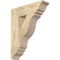 Ekena Millwork Funston Traditional Rough Sawn Bracket, Douglas Fir, 4"W x 16"D x 20"H BKT04X16X20FST01RDF - alternate 1